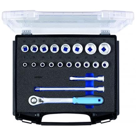 GEDORE 2836084 - Jeu de clés à douilles 1/2'' en coffret (21 pcs.)