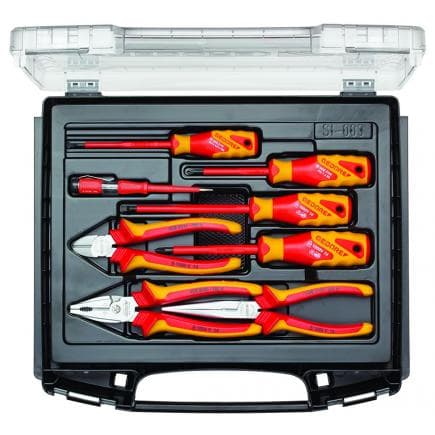 GEDORE 1828045 - Jeu de pinces VDE en coffret (8 pcs.)
