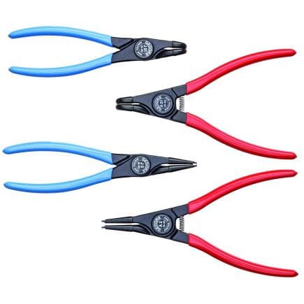 GEDORE 1692283 - Jeu de pinces pour anneaux élastiques en coffret (4 pcs.)