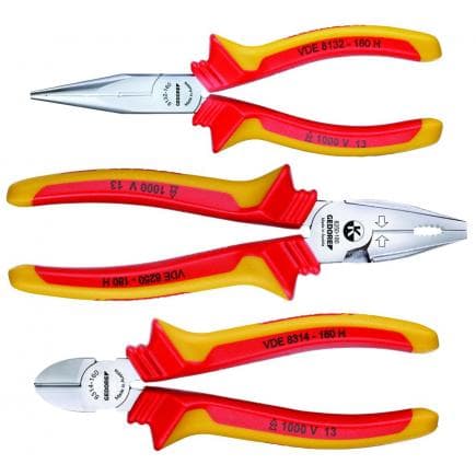 GEDORE 1692291 - Jeu de pinces VDE en coffret (3 pcs.)