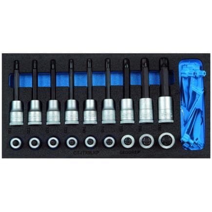 GEDORE 2308940 - Jeu de clés à douille 1/2'' pour vis dans le module Check-Tool