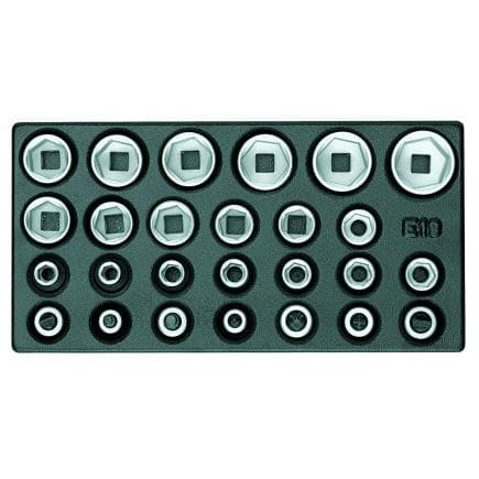 GEDORE 1733109 - Jeu de clés à douilles 1/2'' dans le module ES
