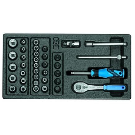 GEDORE 6626230 - Jeu de clés à douilles 1/4'' dans le module ES