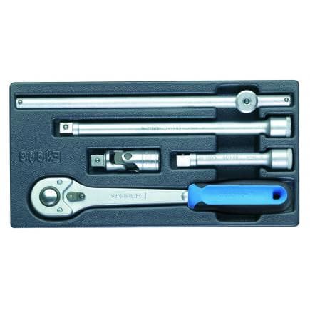 GEDORE 6626740 - Ensemble cliquet et accessoires clé à douille 1/2'' dans le module ES