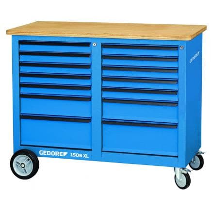 GEDORE 2528088 - Grand établi mobile avec 2x7 tiroirs