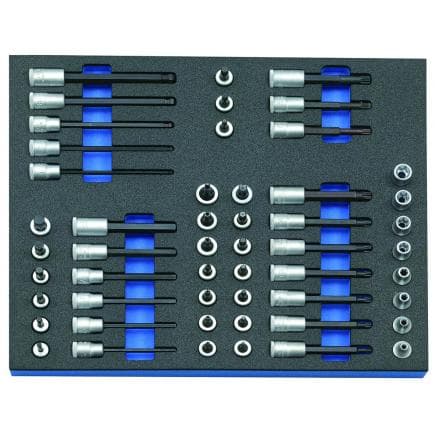 GEDORE 2016508 - Jeu de douilles 3/8'' dans le module d'outils CT (52 pcs.)