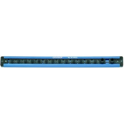 GEDORE 1761099 - Barrette magnétique pour le rangement de douilles 3/8'' avec 14 fentes