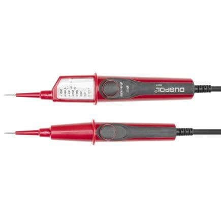 GEDORE 3032744 - Testeur de tension 6-1000 V avec 2 pôles et affichage LED