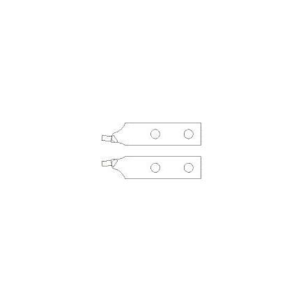 GEDORE 5701840 - Paire d'embouts droits de rechange