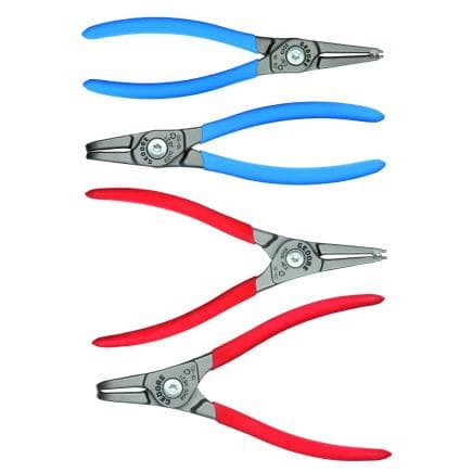GEDORE 2931877 - Jeu de pinces pour anneaux élastiques (4 pcs.)
