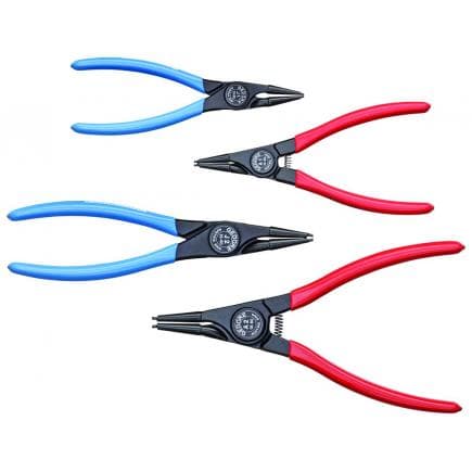 GEDORE 6703080 - Jeu de pinces pour anneaux élastiques (4 pcs.)