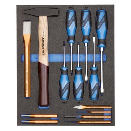 GEDORE 2957221 - Jeu d'outils dans le module Check-Tool (14 pcs.)