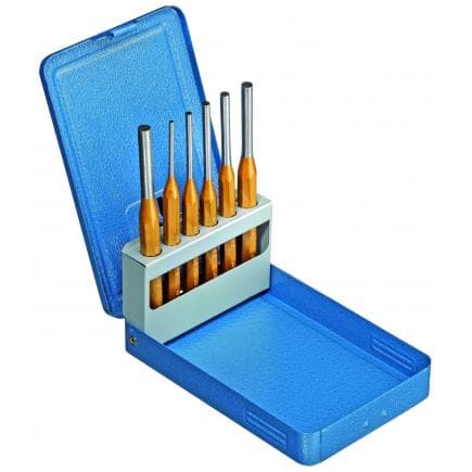 GEDORE 3107523 - Jeu de chasse-goupilles dans une boîte métallique pliante (6 pcs.)