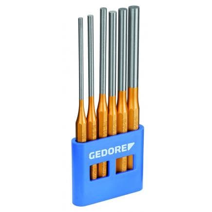 GEDORE 8866290 - Jeu de chasse-goupilles longs dans une boîte en plastique (6 pcs.)