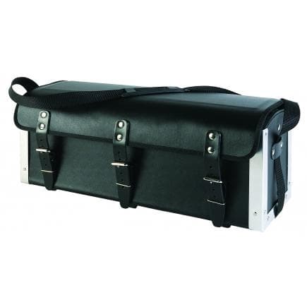GT LINE BCF136 - Sac à outils en cuir véritable, avec renforts en aluminium, grand