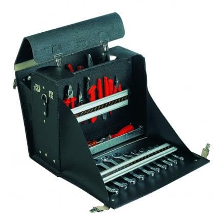GT LINE BCP03 PSS - Sac à outils en cuir véritable, avec 4 panneaux PSS-tm-