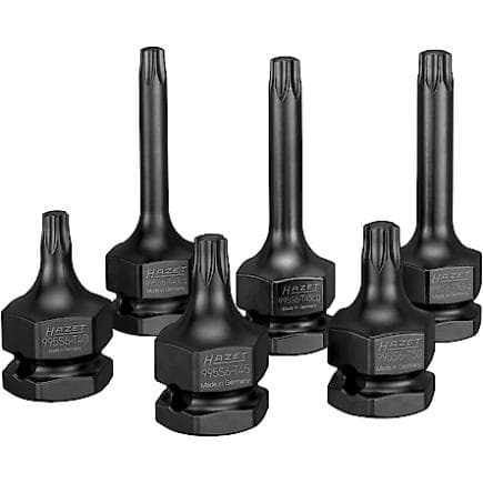 HAZET 995S6/6 - Jeu de douilles mâles à chocs 1/2" (6 pcs.)