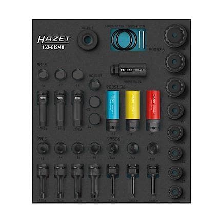 HAZET 163-612/40 - Jeu de clés à douilles à chocs (40 pcs.)