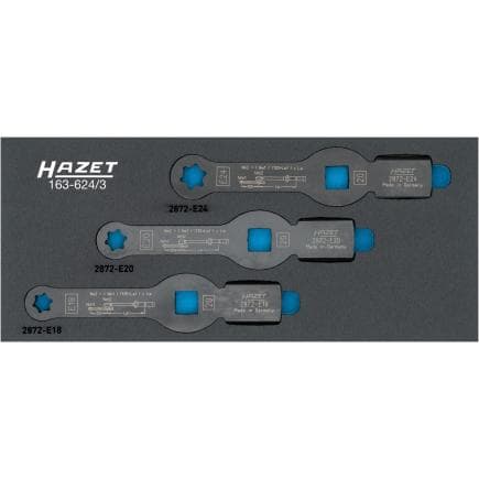 HAZET 163-624/3 - Jeu de clés polygonales à frapper (3 pcs.)