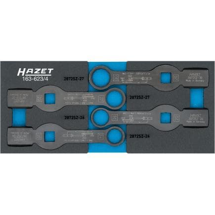 HAZET 163-623/4 - Jeu de clés polygonales à frapper (4 pcs.)