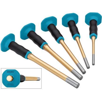 HAZET 751LHS/5-1 - Jeu de chasse-goupilles avec protège-mains long (5 pcs.)