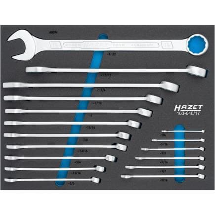 HAZET 163-640/17 - Jeu de clés mixtes (17 pcs.)