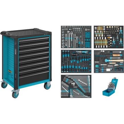 HAZET 179N-8/320 - Servante d'atelier Assistent 179N avec assortiment (320 pcs.)