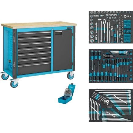 HAZET 179NW-7/234 - Servante d'atelier Assistent 179NW avec assortiment (234 pcs.)