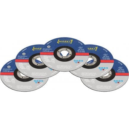 HAZET 9233-010/5 - Jeu de disques abrasifs 125 x 1 x 22,23 mm (5 pcs.)