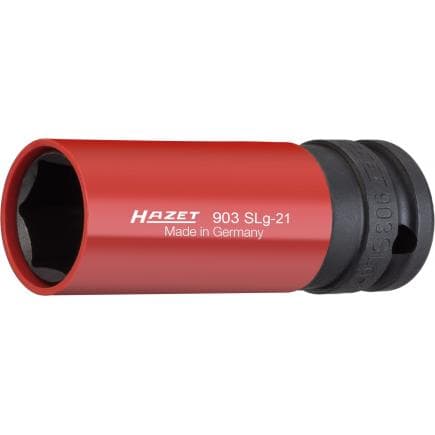 HAZET 903SLG-17 - Embout de clé à douilles à chocs hexagonal long avec adaptateur carré intérieur 1/2" avec profil de traction pour le montage des...