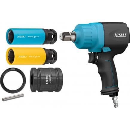HAZET 9013M/6 - Jeu visseuse à impulsions 3/4" avec accessoires (6 pcs.)
