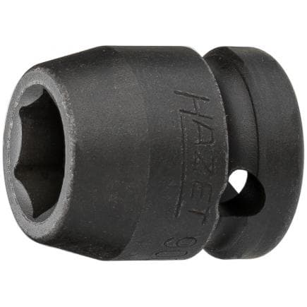 HAZET 900SK-13 - Embout de clé à douilles hexagonal extra court avec adaptateur carré intérieur 1/2" avec profil de traction à alésage