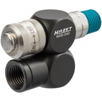 HAZET 9000-040 - Cardan orientable 1/4" avec molette de réglage du débit d'air