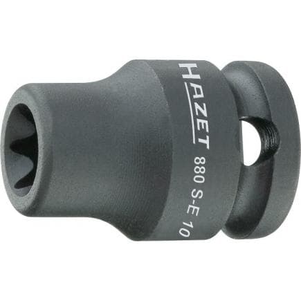 HAZET 880S-E10 - Embout de clé à douilles à chocs TORX® avec adaptateur carré intérieur 3/8"