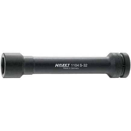 HAZET 1104S-32 - Embout de clé à douilles à chocs hexagonale avec adaptateur carré intérieur 1" extra long