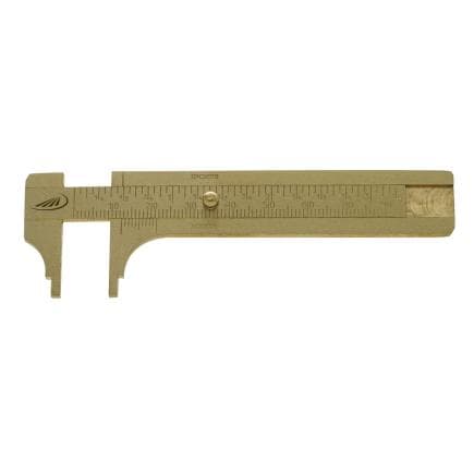 HELIOS PREISSER 0180330 - Pied à coulisse en laiton dur 100 x 20 mm