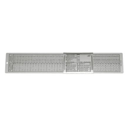 HELIOS PREISSER 0581125 - Règle de calcul pour pas DIN, plastique