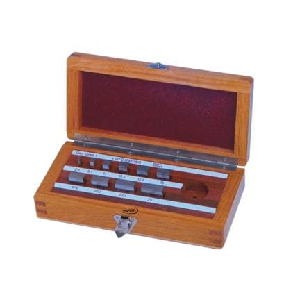 HELIOS PREISSER 0633810 - Jeu de cales étalon pour contrôle de micromètre sans verre plan (10 pcs.)