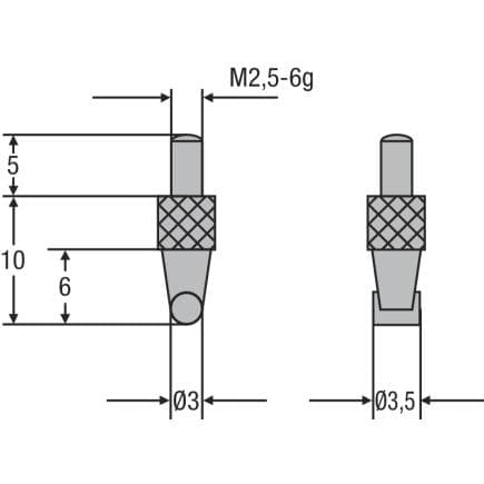 HELIOS PREISSER 0710196 - Touche M2,5