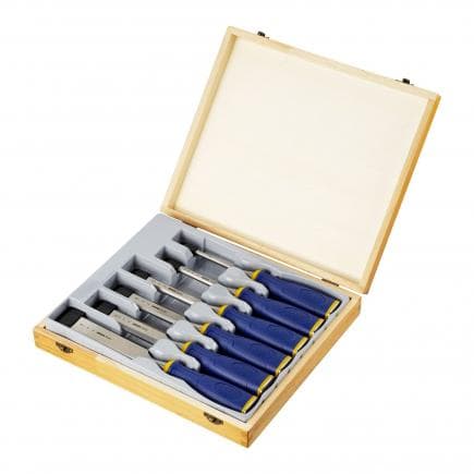 IRWIN 10503541 - MS500 - All-purpose chisel set in wooden box (6 pcs.)
