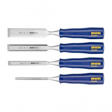 IRWIN TM444S4 - M444 - Blue-chip bevel edge chisels set in clamshell (4 pcs.)