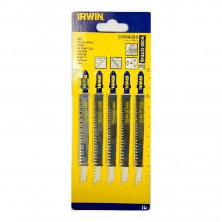 IRWIN 10504228 - Side ground T-shank wood cutting HCS jigsaw blades (5 pcs.)