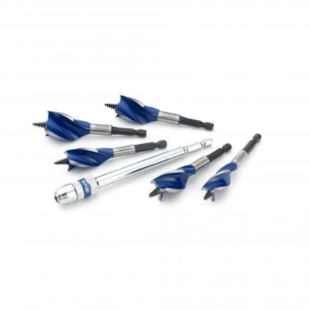 IRWIN 1922007 - Blue Groove 6X wood boring bit set (multi-pack)