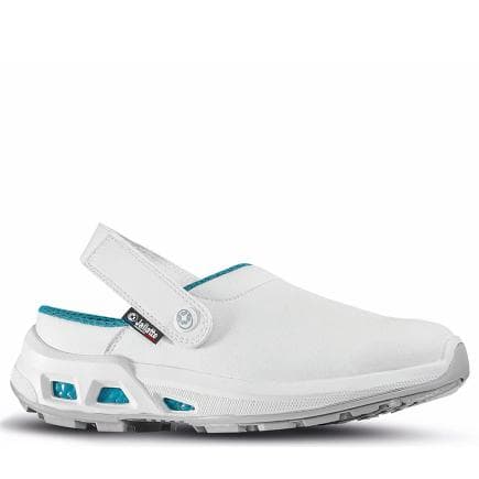 JALLATTE JOJO207-37 - Sabot de sécurité blanc/bleu MIRANDA ESD OB A E FO WRU SRC