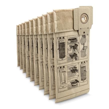 KAERCHER 6.904-294.0 - CV 30/1, CV 38/1, CV 38/2, CV 48/2 - Sacs filtrants en papier (10 pcs.)