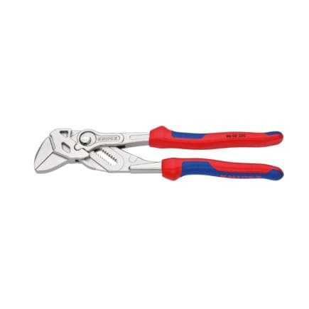 KNIPEX 86 05 250 S4 - Pince cle pour colliers en aluminium 256 mm avec tranchant incliné à 45 degrés