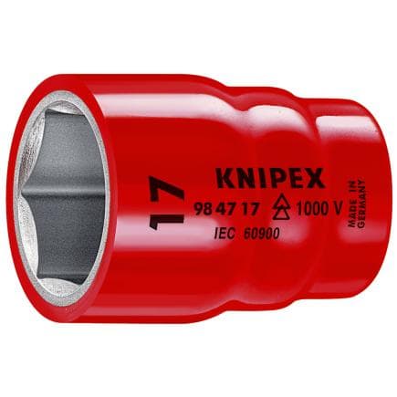 KNIPEX 98 47 1/2" - 1/2" Hexagon socket (double hex) with internal square drive