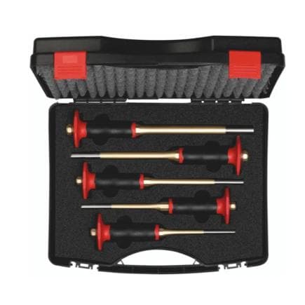 KNIPEX 9R 425 154 0 - Jeu de chasse - goupilles XXL avec pare - coups dans un coffret en plastique (5 pcs.)
