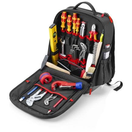 KNIPEX 00 21 51 HK S - Kit de démarrage modulaire X15 – Sac à dos compact sanitaire (24 pièces)