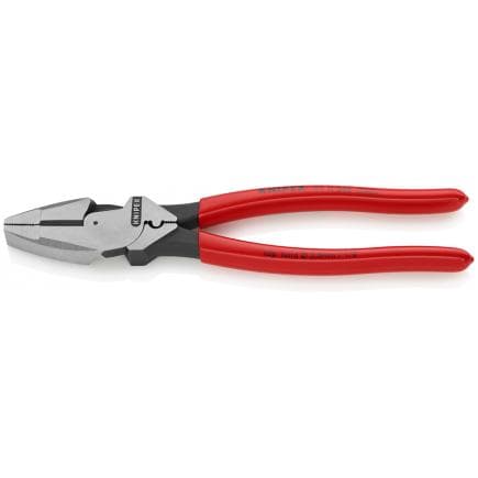 KNIPEX 09 11 240 - Pince extra forte "Lineman's" modèle américain, bondérisée noire, tête polie, poignées enduites de résine synthétique...